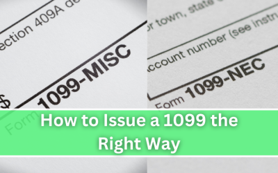 How to Issue a 1099 the Right Way