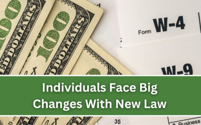 Individual Taxpayers Face Big Changes With New Tax Law